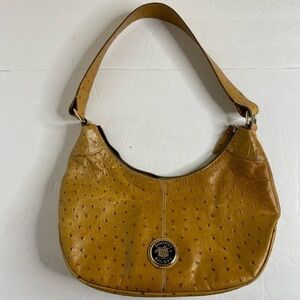 VINTAGE DOONEY & BOURKE OSTRICH HOBO SHOULDER BAG